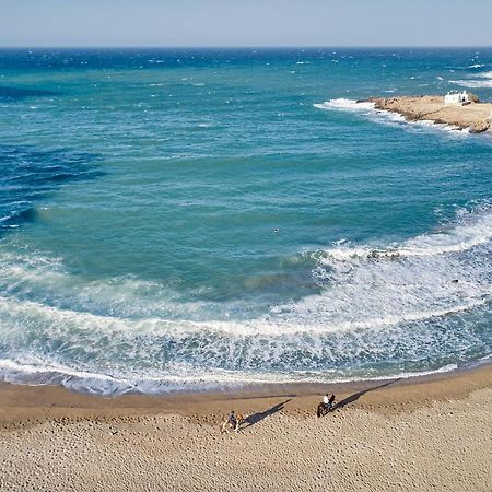 Superior Beachfront Apartment 1 With View To The Aegean Sea Panormos  Exterior foto